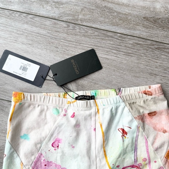 NWT Grizas Abstra Splattered Pattern Leggings - Picture 4 of 12